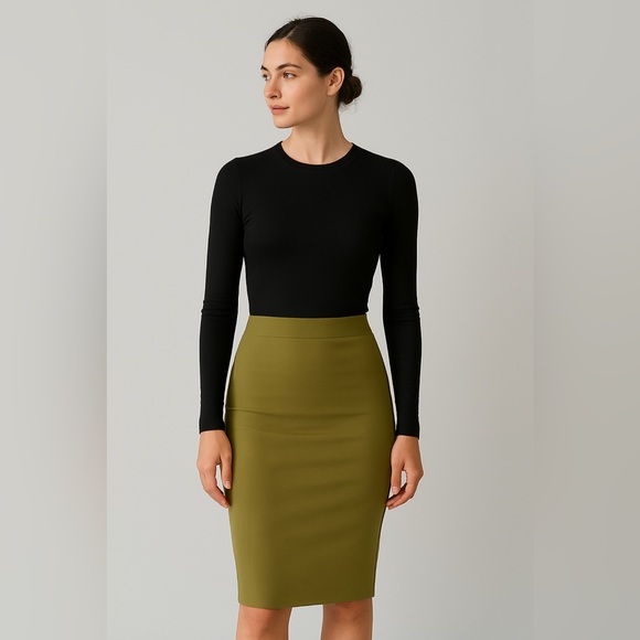 Babaton Dresses & Skirts - SOLD - Aritzia Babaton | Contour Pencil Skirt | Fen Green | Size M